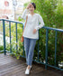 【安田美沙子さん着用】ストレッチストレートデニム