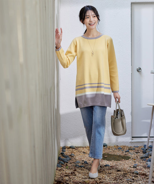 【安田美沙子さん着用】ストレッチストレートデニム