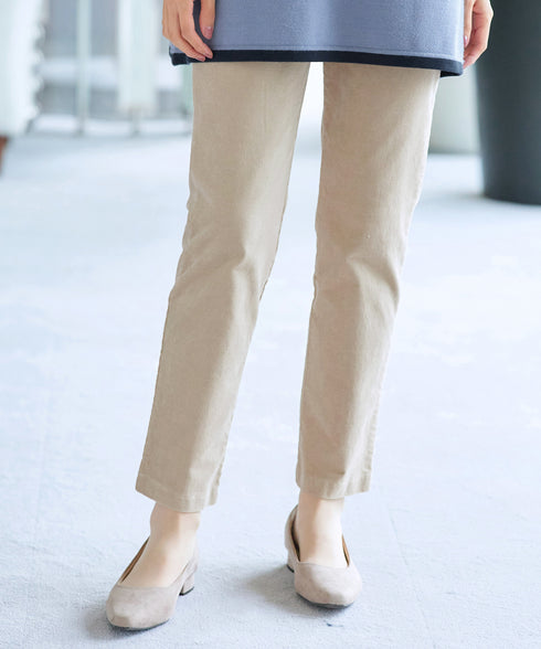 コーデュロイスリムストレッチパンツ