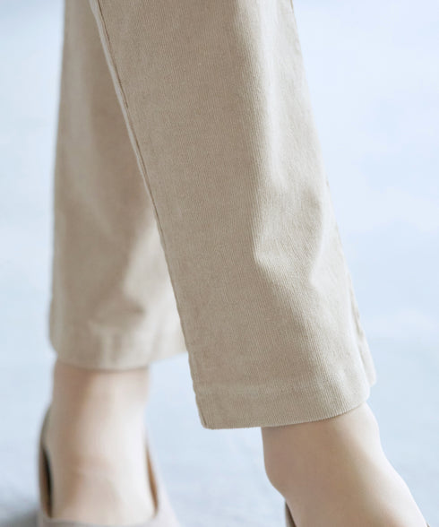 コーデュロイスリムストレッチパンツ