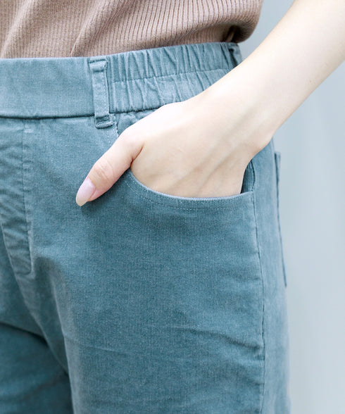 コーデュロイスリムストレッチパンツ