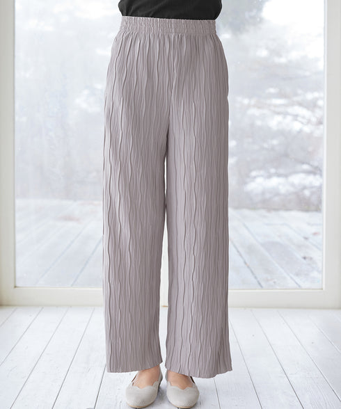ウェーブプリーツパンツ