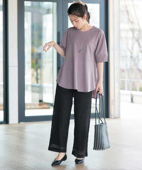 総レースワイドパンツ