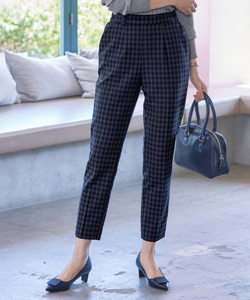 【安田美沙子さん着用】T/R両面起毛ストレッチパンツ