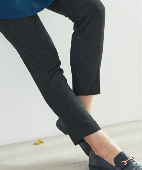 【安田美沙子さん着用】T/R両面起毛ストレッチパンツ