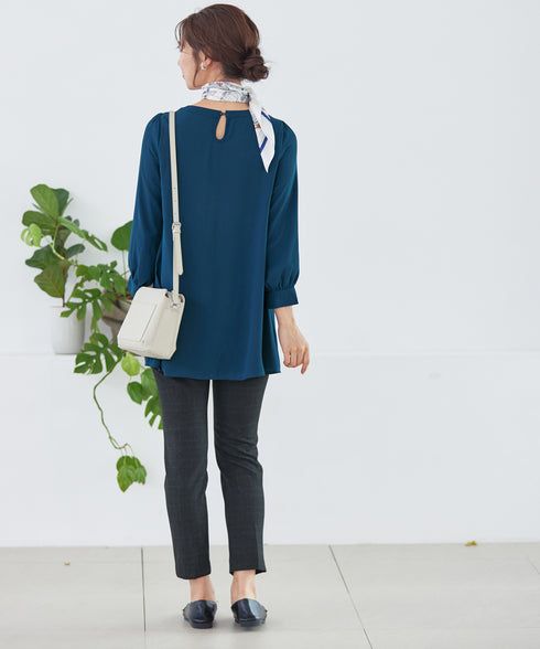 【安田美沙子さん着用】T/R両面起毛ストレッチパンツ