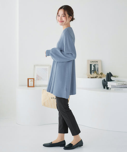 【安めぐみさん着用・新色追加・日本製】すふれ起毛ストレートパンツ