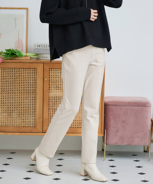 【安めぐみさん着用・新色追加・日本製】すふれ起毛ストレートパンツ