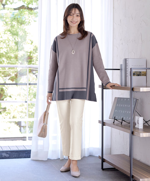 【安めぐみさん着用・新色追加・日本製】すふれ起毛ストレートパンツ