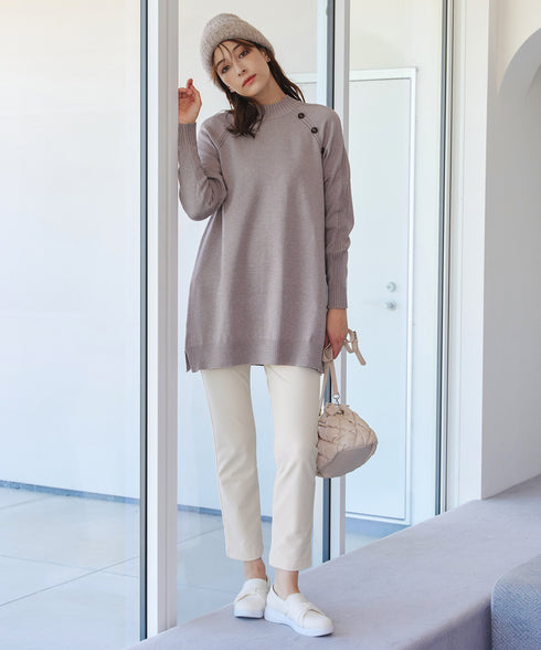 【安めぐみさん着用・新色追加・日本製】すふれ起毛ストレートパンツ