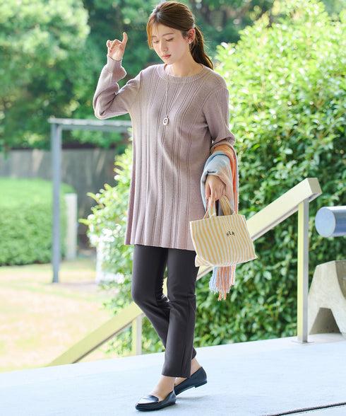【安めぐみさん着用・新色追加・日本製】すふれ起毛ストレートパンツ
