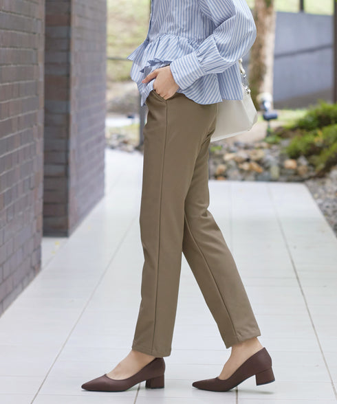 【安めぐみさん着用・新色追加・日本製】すふれ起毛ストレートパンツ
