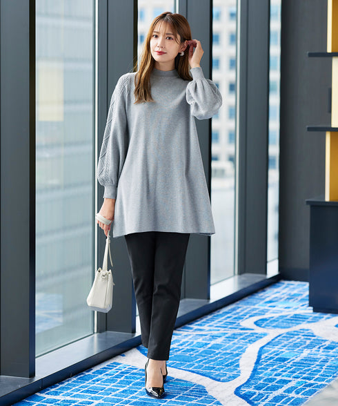 【安田美沙子さん着用・新色追加・日本製】すふれ起毛ストレートパンツ