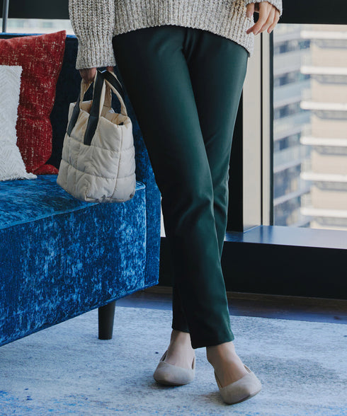 【安田美沙子さん着用・新色追加・日本製】すふれ起毛ストレートパンツ