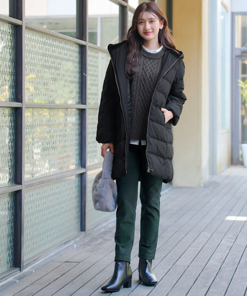 【安田美沙子さん着用・新色追加・日本製】すふれ起毛ストレートパンツ