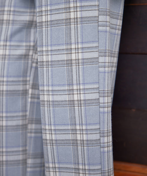 【安田美沙子さん着用】起毛チェック柄ワイドパンツ