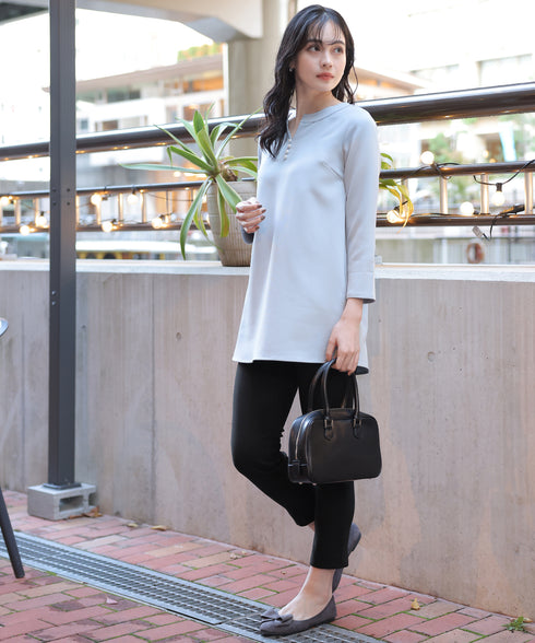 【クリアランスセール】裏起毛ストレッチテーパードパンツ