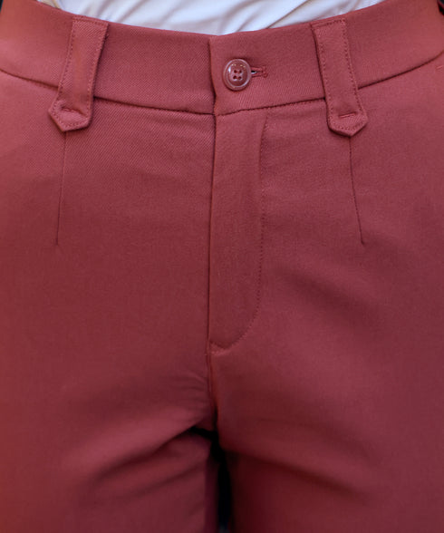 【クリアランスセール】裏起毛ストレッチテーパードパンツ