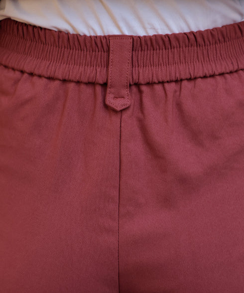 【クリアランスセール】裏起毛ストレッチテーパードパンツ