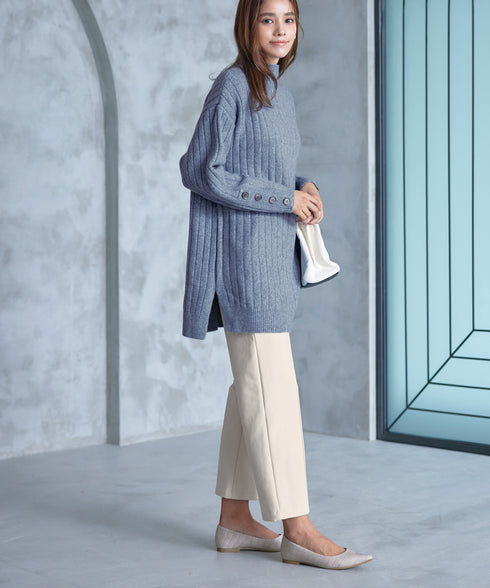 【クリアランスセール】すふれ起毛ワイドパンツ