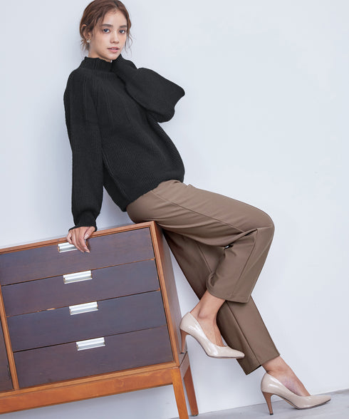 【クリアランスセール】すふれ起毛ワイドパンツ