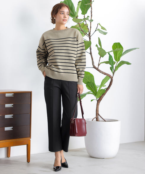 【クリアランスセール】すふれ起毛ワイドパンツ