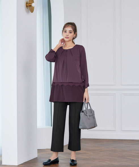 【クリアランスセール】すふれ起毛ワイドパンツ