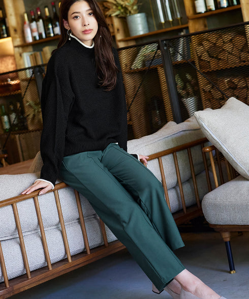 【クリアランスセール】すふれ起毛ワイドパンツ