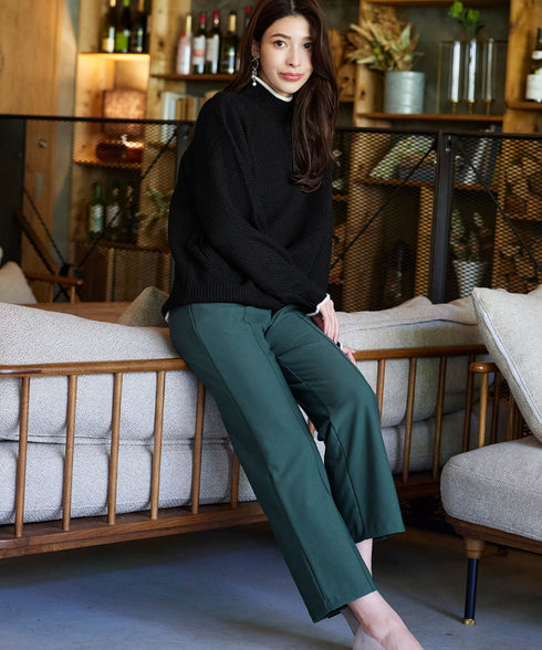 【クリアランスセール】すふれ起毛ワイドパンツ