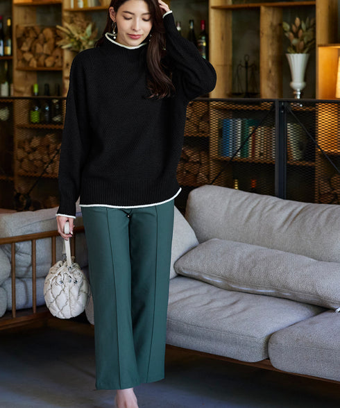 【クリアランスセール】すふれ起毛ワイドパンツ