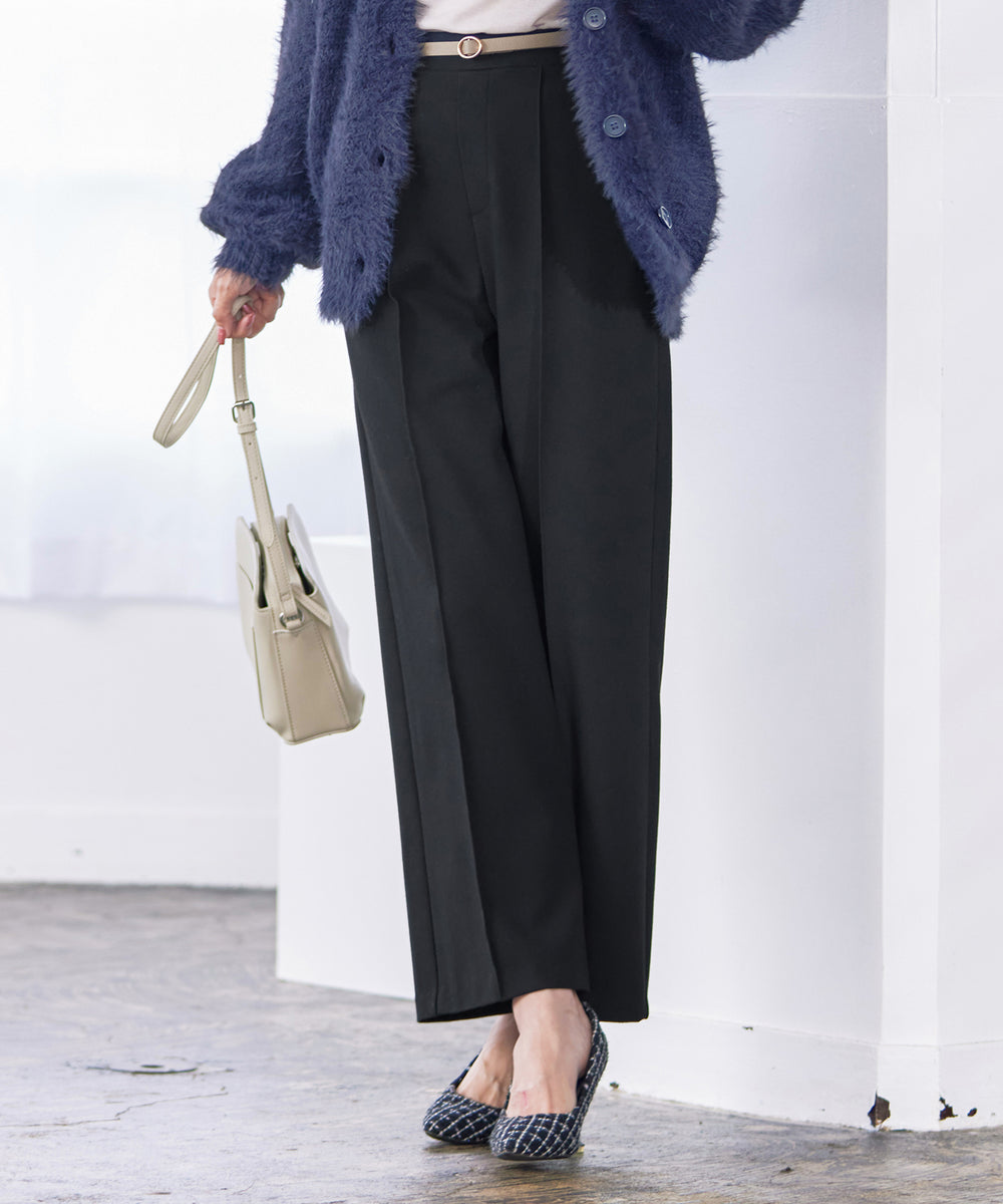 アウトレット】【GOLD LABEL】【日本製】カシミヤタッチワイドパンツ