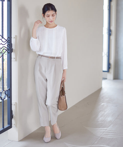 【小倉優子さん着用・ダブルクロス】 テーパードパンツ