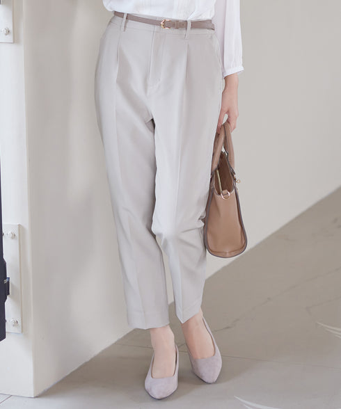 【小倉優子さん着用・ダブルクロス】 テーパードパンツ