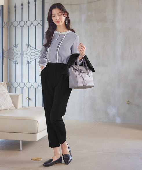 【小倉優子さん着用・ダブルクロス】 テーパードパンツ