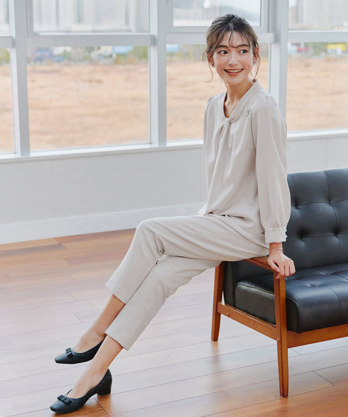 【小倉優子さん着用・ダブルクロス】 テーパードパンツ