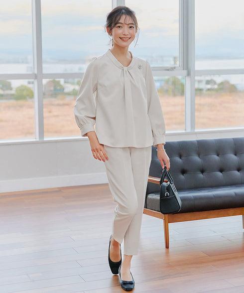 【小倉優子さん着用・ダブルクロス】 テーパードパンツ