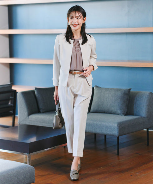 【小倉優子さん着用・ダブルクロス】 テーパードパンツ