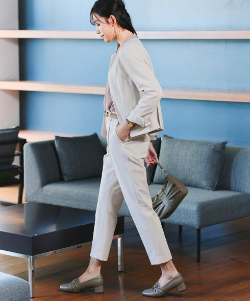 【小倉優子さん着用・ダブルクロス】 テーパードパンツ