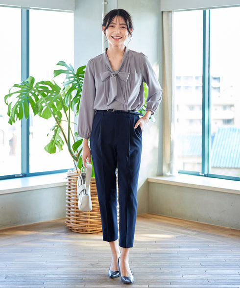 【小倉優子さん着用・ダブルクロス】 テーパードパンツ