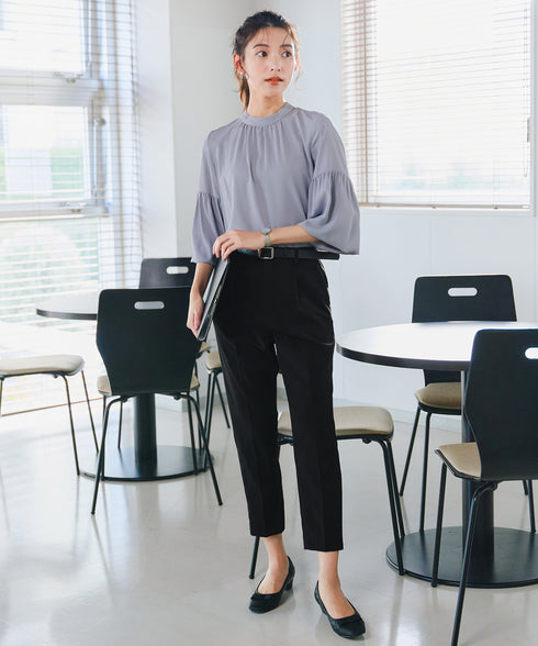 【小倉優子さん着用・ダブルクロス】 テーパードパンツ