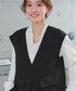 【ブラウス&ベスト&パンツ3点セット】リボンタイブラウス+ベスト付き 3点セットアップ