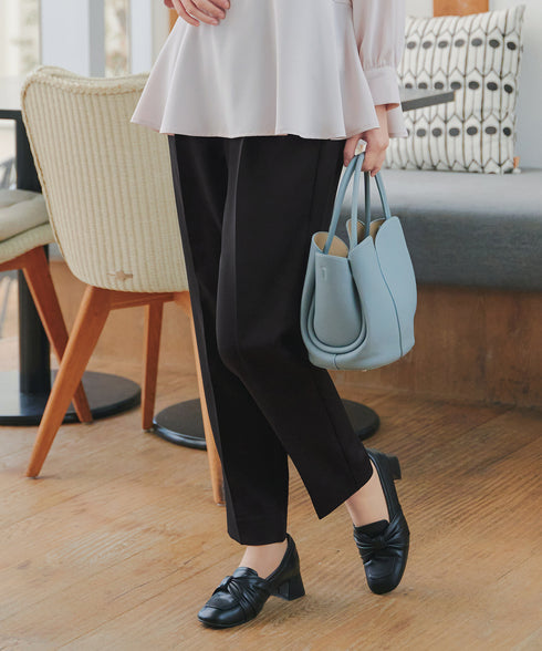 【ブラウス&ベスト&パンツ3点セット】リボンタイブラウス+ベスト付き 3点セットアップ