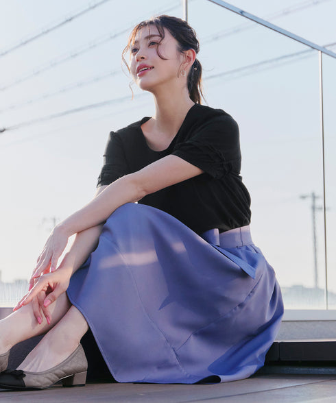 【安田美沙子さん着用 / アウトレット / 撥水】リボンキルトレインシューズ