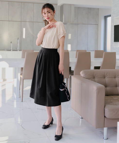 【安田美沙子さん着用 / アウトレット / 撥水】リボンキルトレインシューズ