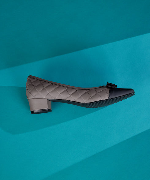 【安田美沙子さん着用 / アウトレット / 撥水】リボンキルトレインシューズ