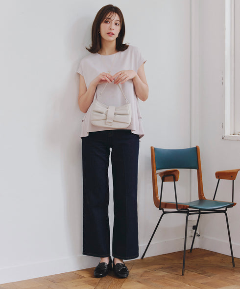 【クリアランスセール / 安田美沙子さん着用 / アウトレット】リボンローファー