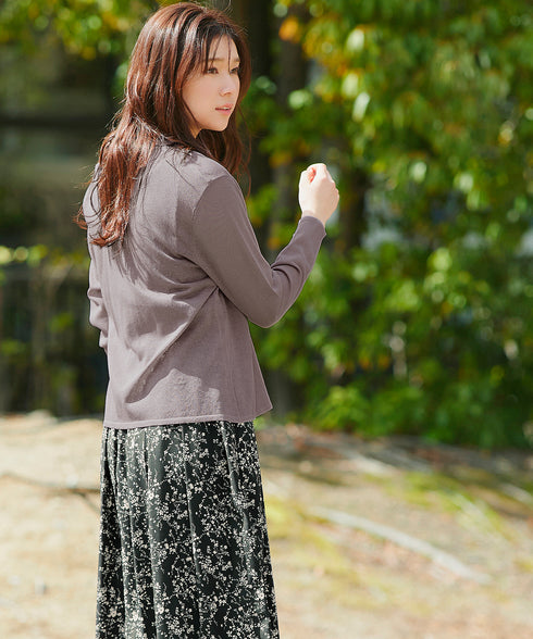 【小倉優子さん着用・新色追加・UVケア・接触冷感】ショートトッパーカーディガン