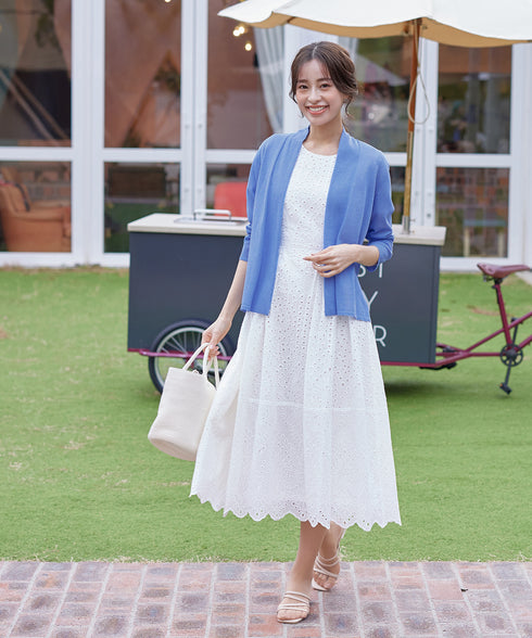 【小倉優子さん着用・新色追加・UVケア・接触冷感】ショートトッパーカーディガン