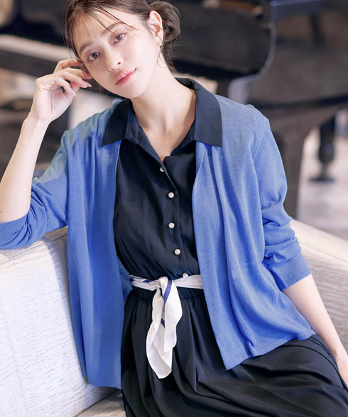 【小倉優子さん着用・新色追加・UVケア・接触冷感】ショートトッパーカーディガン