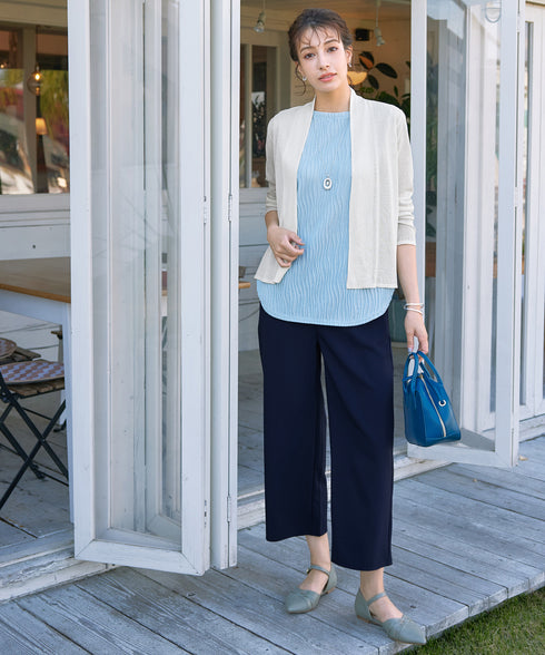 【小倉優子さん着用・新色追加・UVケア・接触冷感】ショートトッパーカーディガン